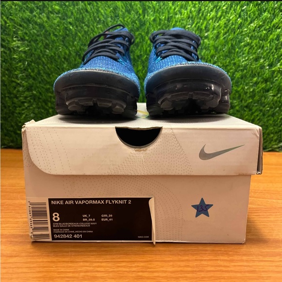 air vapormax flyknit 2 gym blue